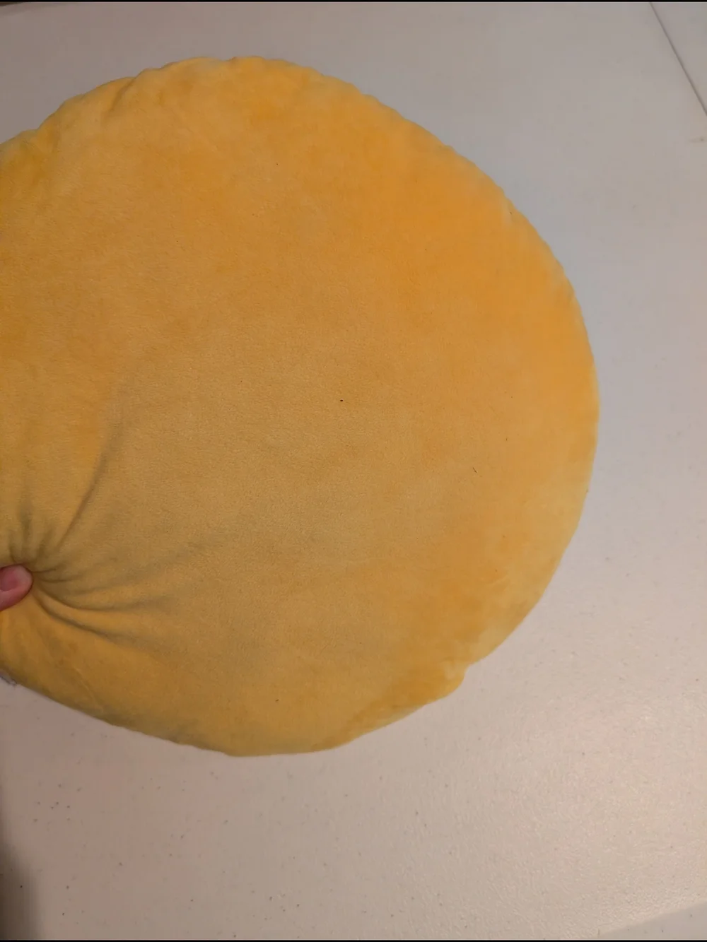 Kissing Face Emoji Plush Pillow - Yellow with Red Heart
